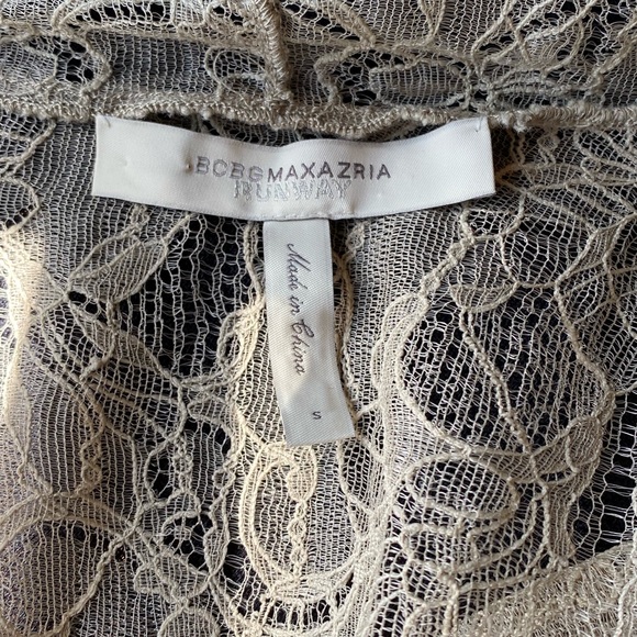 BCBG MaxAzria Runway Silk Lace Wrap Dress - Picture 12 of 15